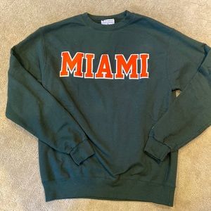 U Miami crewneck